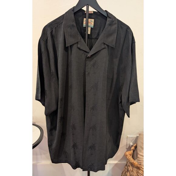 Reyn Spooner Men’s Shirt – 100% Silk – Hawaiian Shirt – Palm Tree Pattern – XXL - Picture 1 of 4